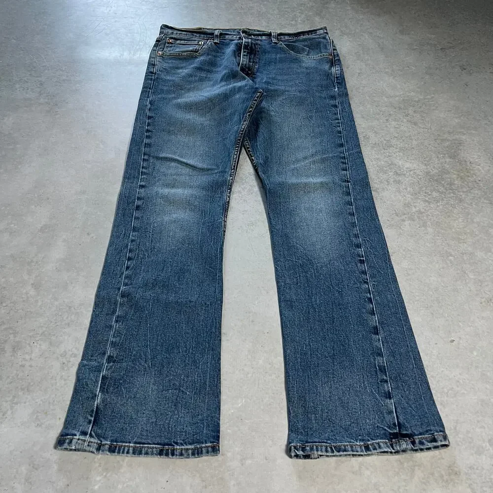 Levi's 527 Bootcut Men's Size 34x32 Jeans Slim Flare Blue Denim